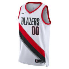 NBA Portland Trail Blazers Unisex Swingman Custom Jersey White - Association Edition