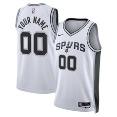 NBA San Antonio Spurs Unisex Swingman Custom Jersey White - Association Edition