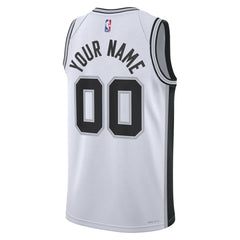 NBA San Antonio Spurs Unisex Swingman Custom Jersey White - Association Edition