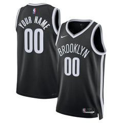 NBA Brooklyn Nets Unisex Swingman Custom Jersey Black - Icon Edition