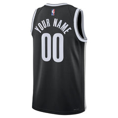 NBA Brooklyn Nets Unisex Swingman Custom Jersey Black - Icon Edition