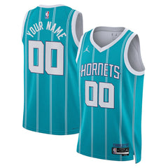 NBA Charlotte Hornets Jordan Brand Unisex Swingman Custom Jersey Teal - Icon Edition discount