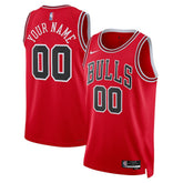 NBA Chicago Bulls Unisex Swingman Custom Jersey Red sale - Icon Edition
