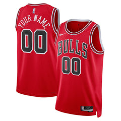 NBA Chicago Bulls Unisex Swingman Custom Jersey Red sale - Icon Edition