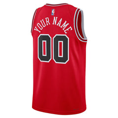 NBA Chicago Bulls Unisex Swingman Custom Jersey Red sale - Icon Edition