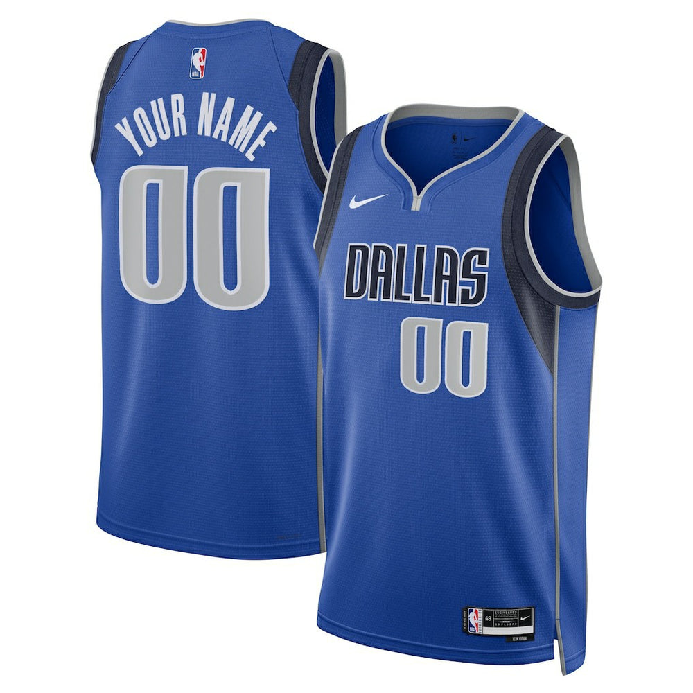 NBA Dallas Mavericks Unisex Swingman Custom Jersey Blue sale - Icon Edition