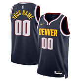 Denver Nuggets Unisex Swingman Custom Jersey Navy Icon Edition