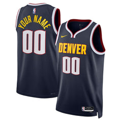 NBA Denver Nuggets Unisex Swingman Custom Jersey Navy sale - Icon Edition