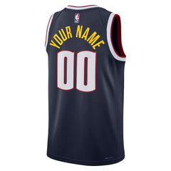 NBA Denver Nuggets Unisex Swingman Custom Jersey Navy sale - Icon Edition