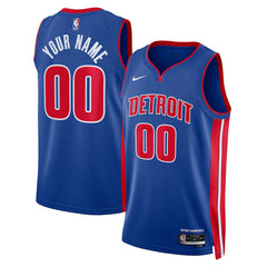 NBA Detroit Pistons Unisex Swingman Custom Jersey Blue sale - Icon Edition