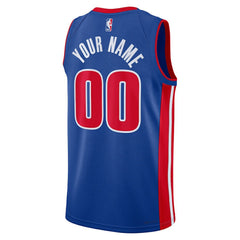 NBA Detroit Pistons Unisex Swingman Custom Jersey Blue sale - Icon Edition