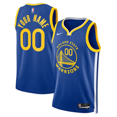 NBA Golden State Warriors Unisex Swingman Custom Jersey Royal sale - Icon Edition