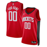 Houston Rockets Unisex Swingman Custom Jersey Red Icon Edition