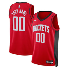 NBA Houston Rockets Unisex Swingman Custom Jersey Red - Icon Edition