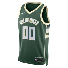 NBA Milwaukee Bucks Unisex Swingman Custom Jersey Hunter Green - Icon Edition