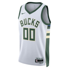 NBA Milwaukee Bucks Unisex Swingman Custom Jersey White - Association Edition