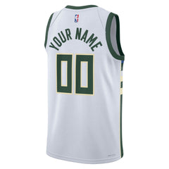 NBA Milwaukee Bucks Unisex Swingman Custom Jersey White - Association Edition