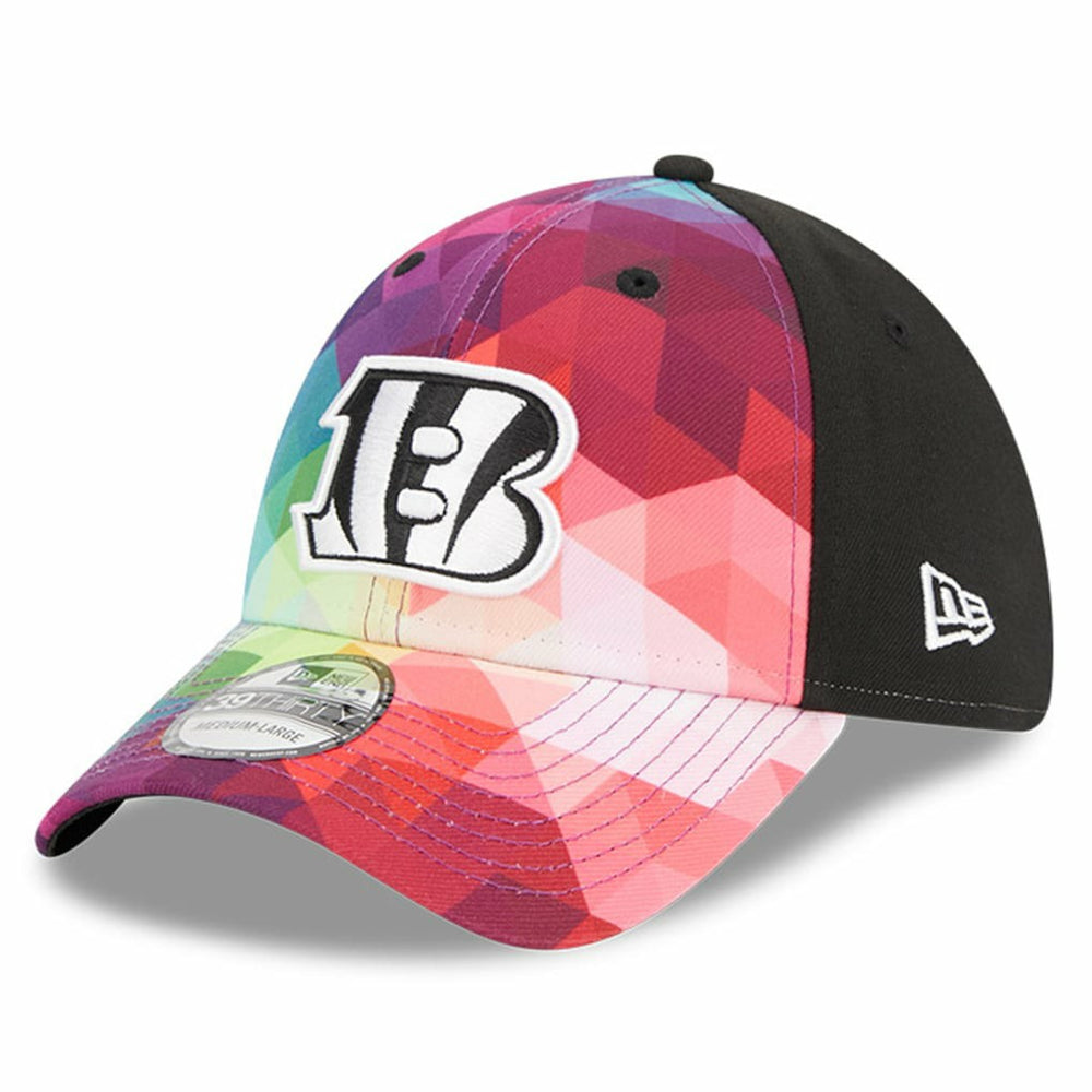 Cincinnati Bengals New Era 2023 NFL Crucial Catch 39THIRTY Flex Hat Pink