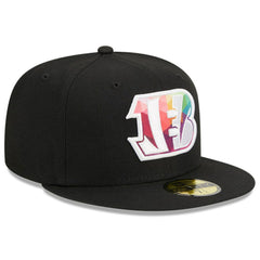Cincinnati Bengals New Era 2023 NFL Crucial Catch 59FIFTY Fitted Hat Black
