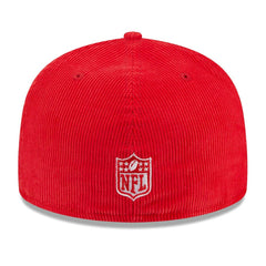 Kansas City Chiefs New Era Throwback Cord 59FIFTY Fitted Hat Red