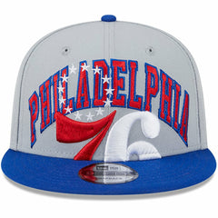 Philadelphia 76ers Tip-Off Two-Tone 9FIFTY Snapback Hat Gray/Royal