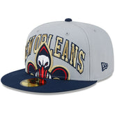 New Orleans Pelicans Tip-Off Two-Tone 59FIFTY Fitted Hat Gray/Navy