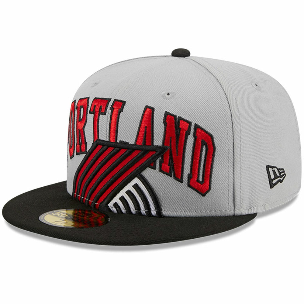 Portland Trail Blazers Tip-Off Two-Tone 59FIFTY Fitted Hat Gray/Black