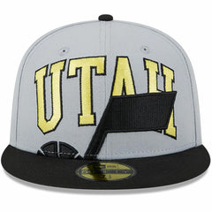 Utah Jazz Tip-Off Two-Tone 59FIFTY Fitted Hat Gray/Black