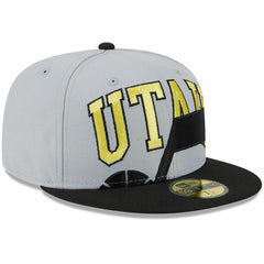 Utah Jazz Tip-Off Two-Tone 59FIFTY Fitted Hat Gray/Black