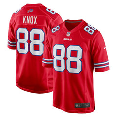NFL Dawson Knox Buffalo Bills Alternate Game Jersey - Red