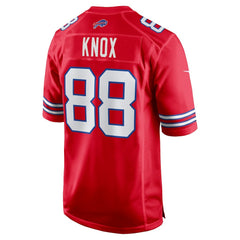 NFL Dawson Knox Buffalo Bills Alternate Game Jersey - Red