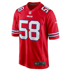NFL Matt Milano Buffalo Bills Alternate Game Jersey - Red