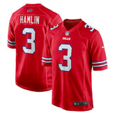 NFL Damar Hamlin Buffalo Bills Alternate Game Jersey - Red