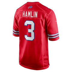 NFL Damar Hamlin Buffalo Bills Alternate Game Jersey - Red