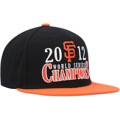 San Francisco Giants Mitchell & Ness World Series Champs Snapback Hat - Black Hats