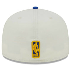 Golden State Warriors Piped Pop Panel 59FIFTY Fitted Hat Cream