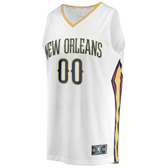 NBA New Orleans Pelicans Youth Fast Break Replica Custom Jersey - Association Edition - White