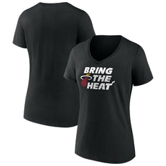 Miami Heat Women's Team Pride V-Neck T-Shirt Black