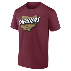 Cleveland Cavaliers Announcer T-Shirt Wine