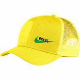 Brazil National Team Classic99 Trucker Snapback Hat Yellow