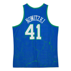 Dirk Nowitzki Dallas Mavericks Hardwood Classics Player Burst Tank Top Blue
