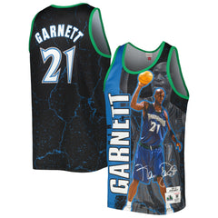 Kevin Garnett Minnesota Timberwolves 2003-04 Hardwood Classics Player Burst Tank Top Black
