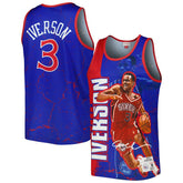 Allen Iverson Philadelphia 76ers 1996-97 Hardwood Classics Player Burst Tank Top Royal