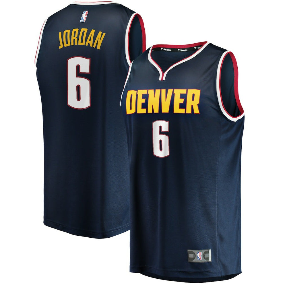 NBA DeAndre Jordan Denver Nuggets Youth Fast Break Player Jersey sale - Icon Editi- Navy