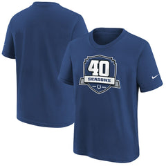 Indianapolis Colts Youth 40th Anniversary T-Shirt Blue
