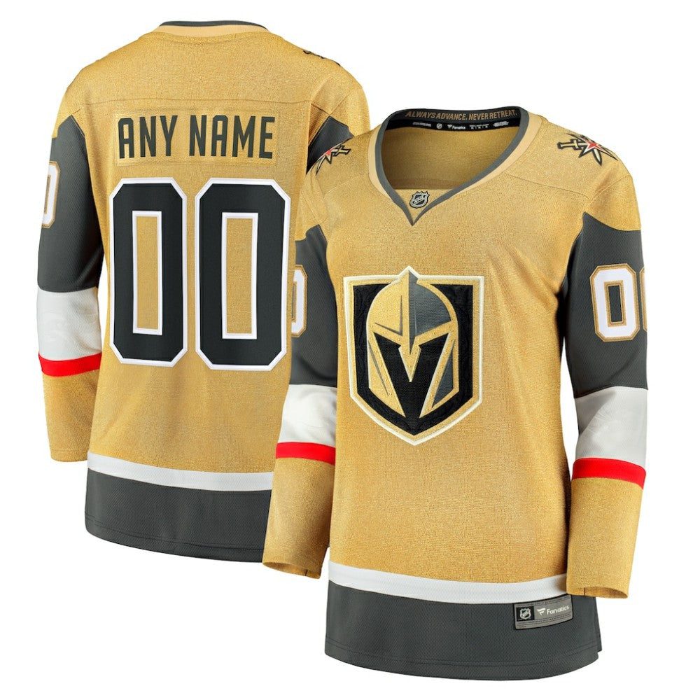 NHL Vegas Golden Knights Fanatics Women's Home Breakaway Custom Jersey -