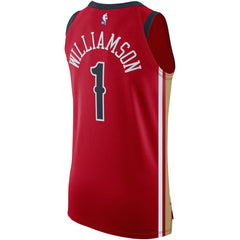 NBA Zion Williamson New Orleans Pelicans Jordan Brand Authentic Jersey - Statement Edition - Red cheap