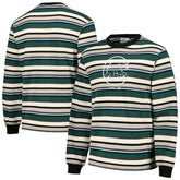 Chicago Cubs PLEASURES Ballpark Long Sleeve T-Shirt - Cream/Green T-shirts