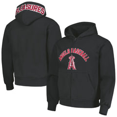 Los Angeles Angels PLEASURES Opening Day Full-Zip Hoodie - Black Hoodies