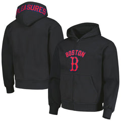 Boston Red Sox PLEASURES Opening Day Full-Zip Hoodie - Black Hoodies